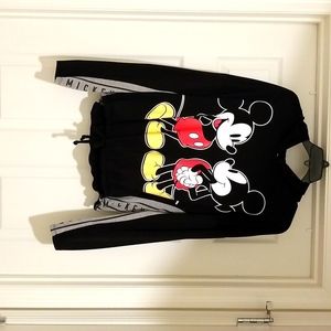 XXL Disney black "Mickey Mouse" on sleeves top